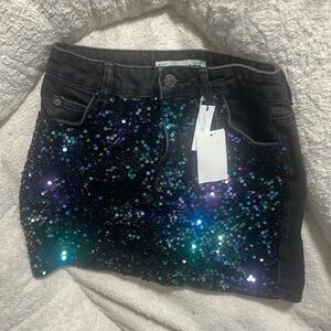 Topshop sequin skirt